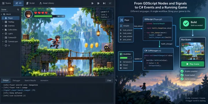 Godot 4 GDScript를 C# 바인딩 코드로 AI 자동 변환하는 실전 워크플로우 썸네일