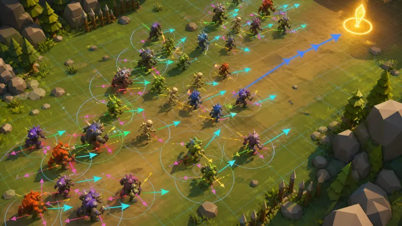 Unity Flocking 알고리즘으로 미니언 몬스터 이동 경로를 자연스럽게 만드는 법