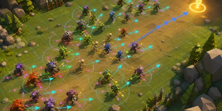 Unity Flocking 알고리즘으로 미니언 몬스터 이동 경로를 자연스럽게 만드는 법 썸네일