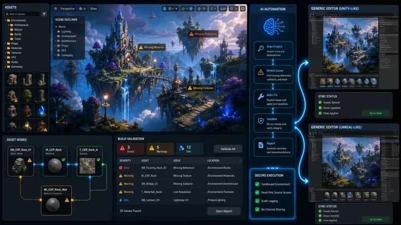 MCP 서버로 Unity·Unreal 에디터 자동화 툴 개발하는 방법