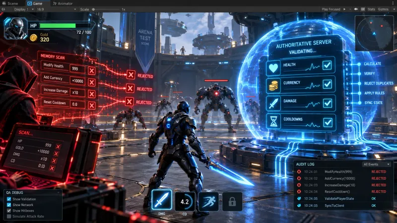 Cheat Engine 메모리 변조 대비: 인게임 핵심 변수 암호화·무결성 검증 설계
