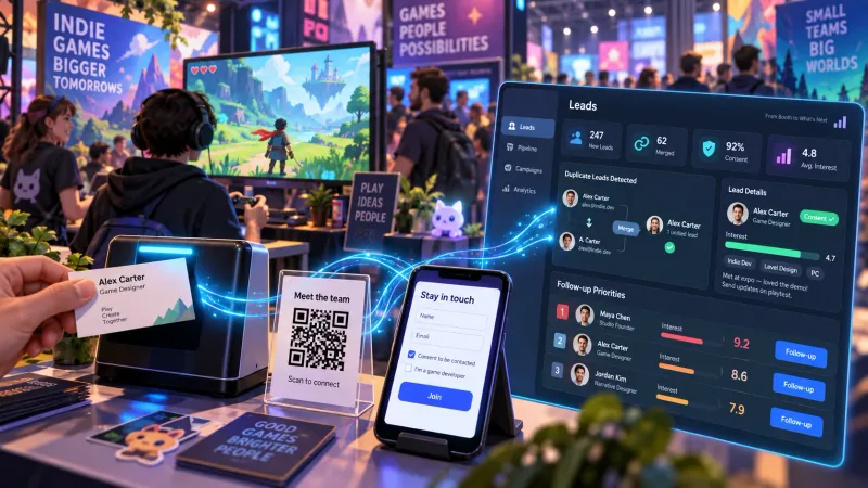 인디게임 행사 명함·QR 리드 CRM 자동화: 후속 연락 우선순위 정하는 방법