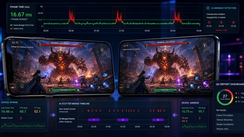 iOS·Android 기기별 프레임 드랍 구간을 AI로 자동 탐지하고 리포팅하는 방법