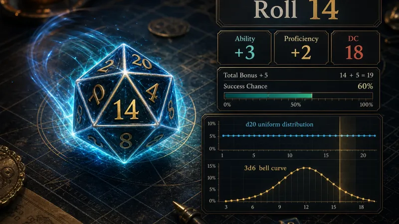 TRPG 주사위 롤과 보정치 시스템을 비디오 게임에 구현하는 법: 확률 설계부터 UX까지