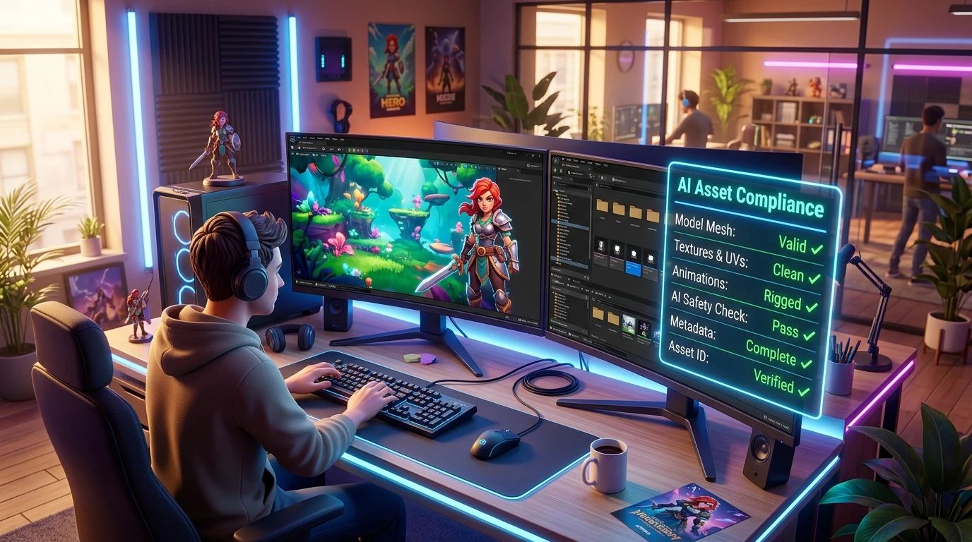 Steam AI 공개 정책 대응: AI 생성물 포함 시 스팀 규정 및 저작권 체크리스트 썸네일