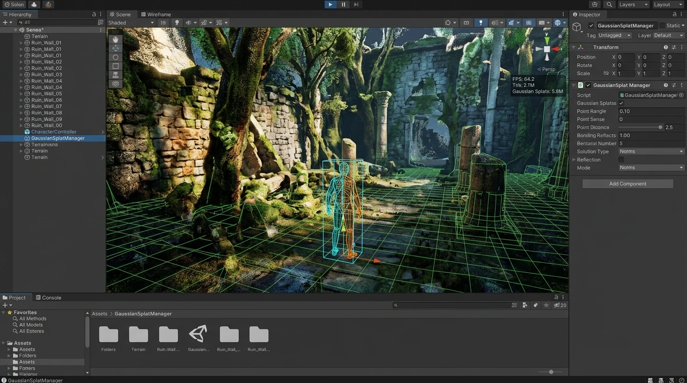 3D 가우시안 스플래팅(3DGS), 실시간 게임 플레이 기술로의 진화: 해외 인디 스튜디오의 구현 기법과 기술 생태계 분석 썸네일