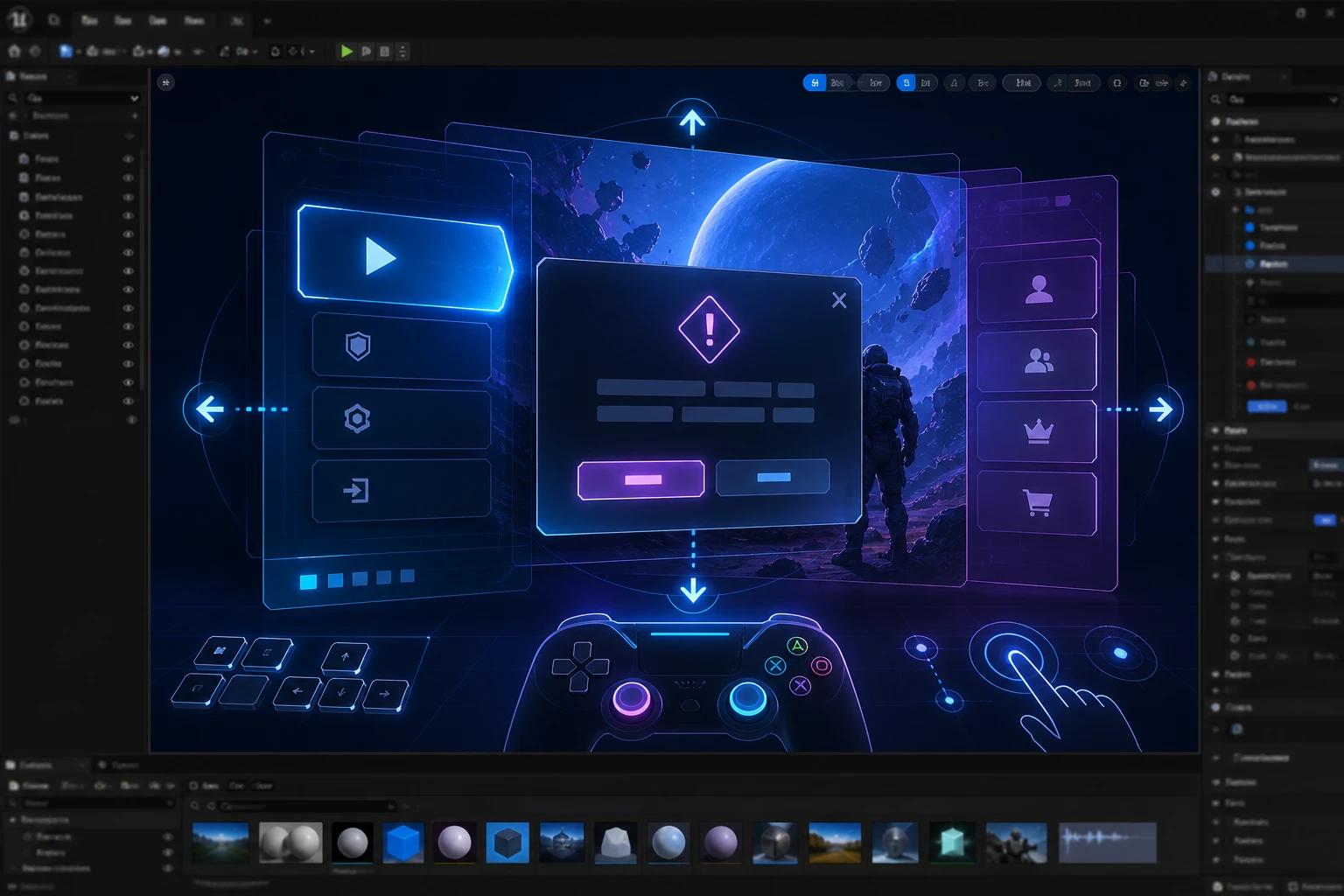 UE5 Common UI로 구현하는 크로스 플랫폼 UI 네비게이션 및 포커스 관리 완벽 가이드 썸네일