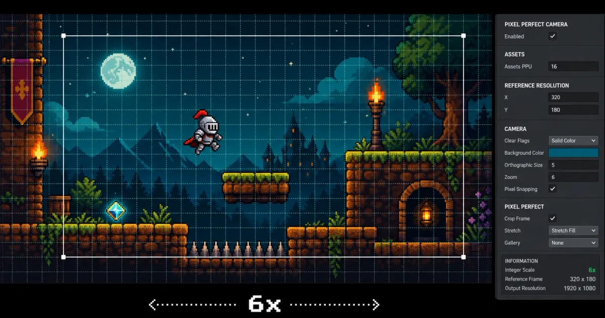 2D Pixel Perfect 카메라 세팅과 해상도 대응 기법