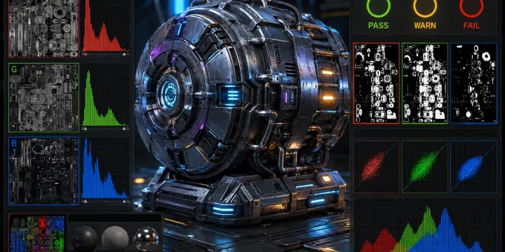 ORM·RMA 채널 패킹 순서 오류를 자동 탐지하는 PBR 텍스처 검수 툴 만들기 썸네일