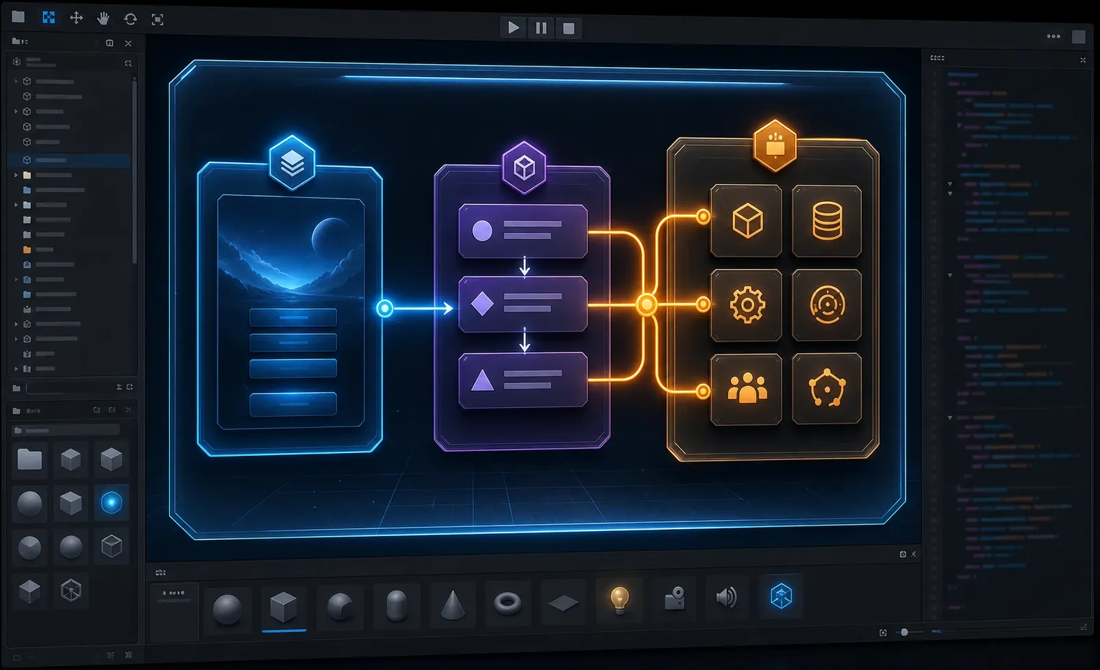 VContainer에서 View, Presenter, 코어 서비스를 LifetimeScope로 연결하는 Unity 의존성 흐름