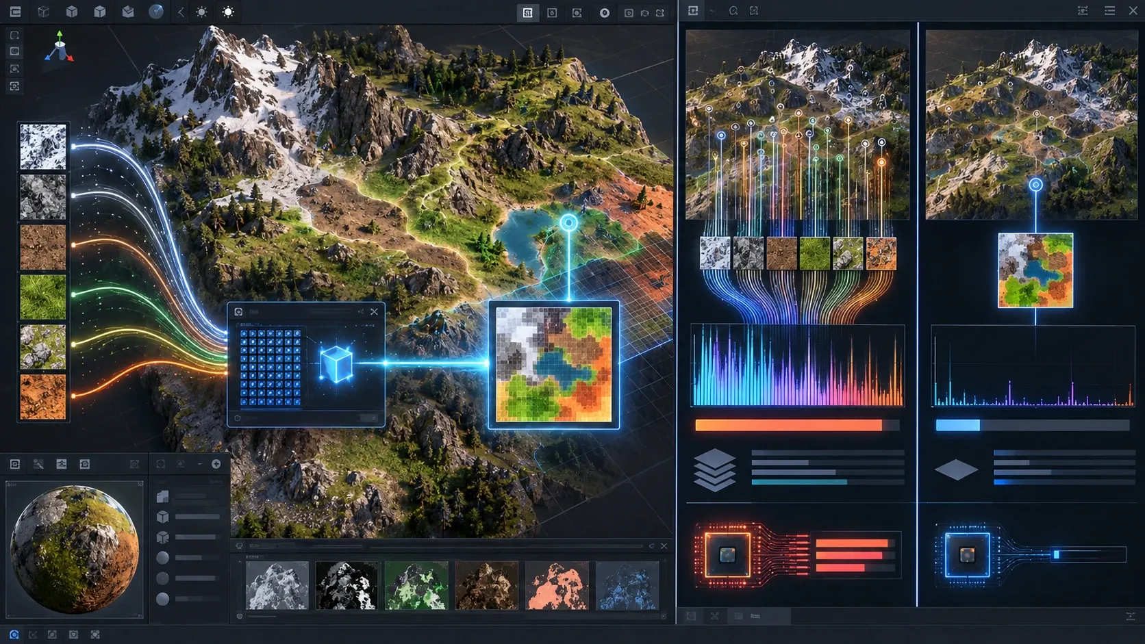 GPU 프로파일러에서 확인한 렌더 패스 드로우콜 및 대역폭 비교